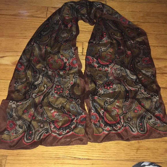 Vintage Accessories - Elaine Gold vintage silk scarf